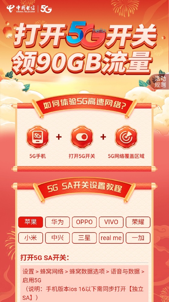 广东电信sA一90G